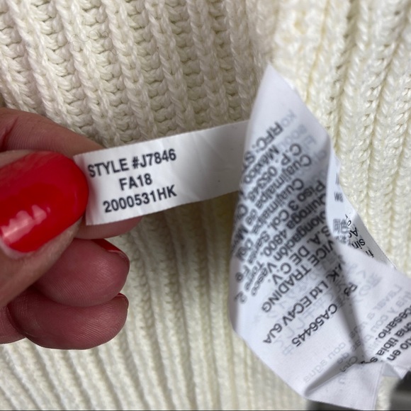 J.CREW Open Knit Sweatee Cardigan J7846 Cotton - Picture 7 of 8